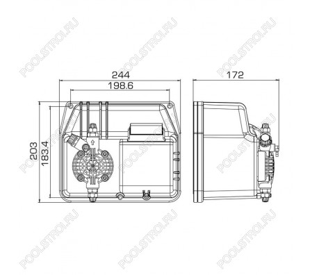 Насос дозир. мембранный BT PH-RX-CL/M 50-3 230V