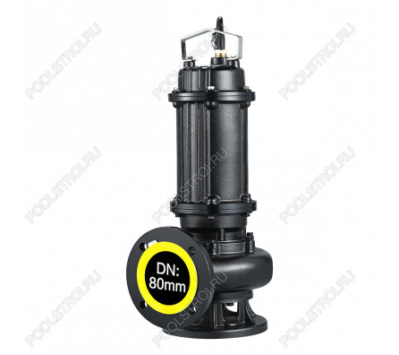 Канализационный насос AquaViva 65WQ25-25-3/JY(DN65,Q=25,H=25,P=3kW,380V)с агитатором