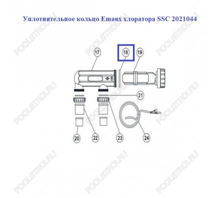 Уплотнительное кольцо AquaViva хлоратора SSC 2021044