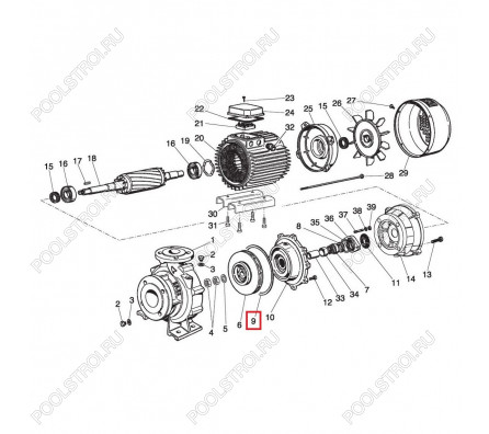 Прокладка для насосов Saer IR4P Bronze / Cast Iron (54760122)