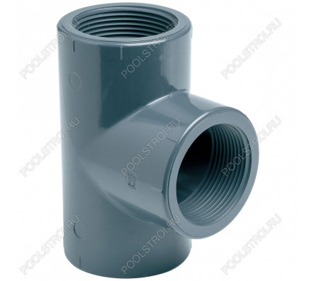 Тройник ПВХ Effast RERTIE025C 90° с внутренней резьбой, d3/4
